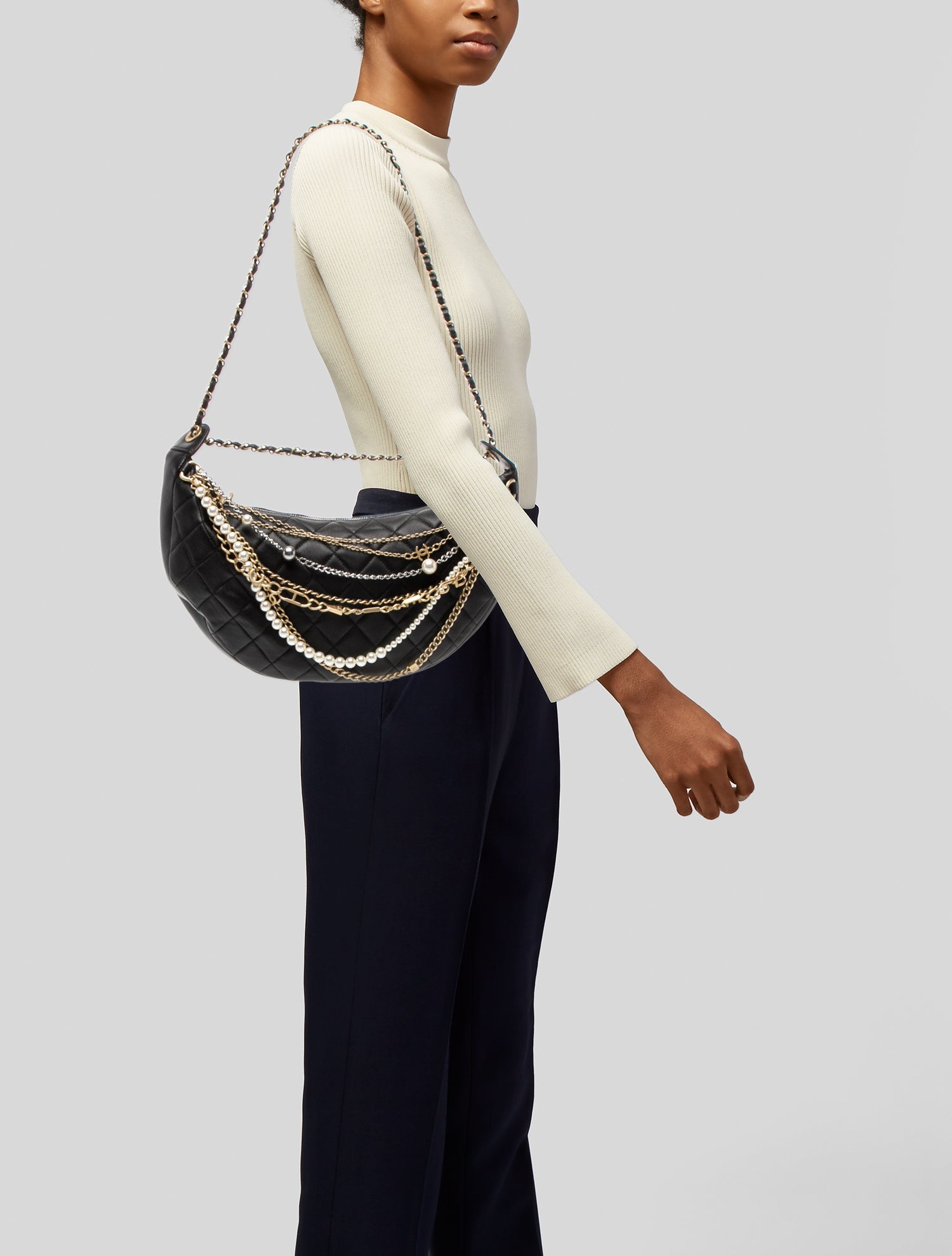 Chanel All About Chains Hobo