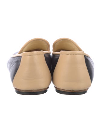 Chanel Interlocking CC Logo Lambskin Loafers