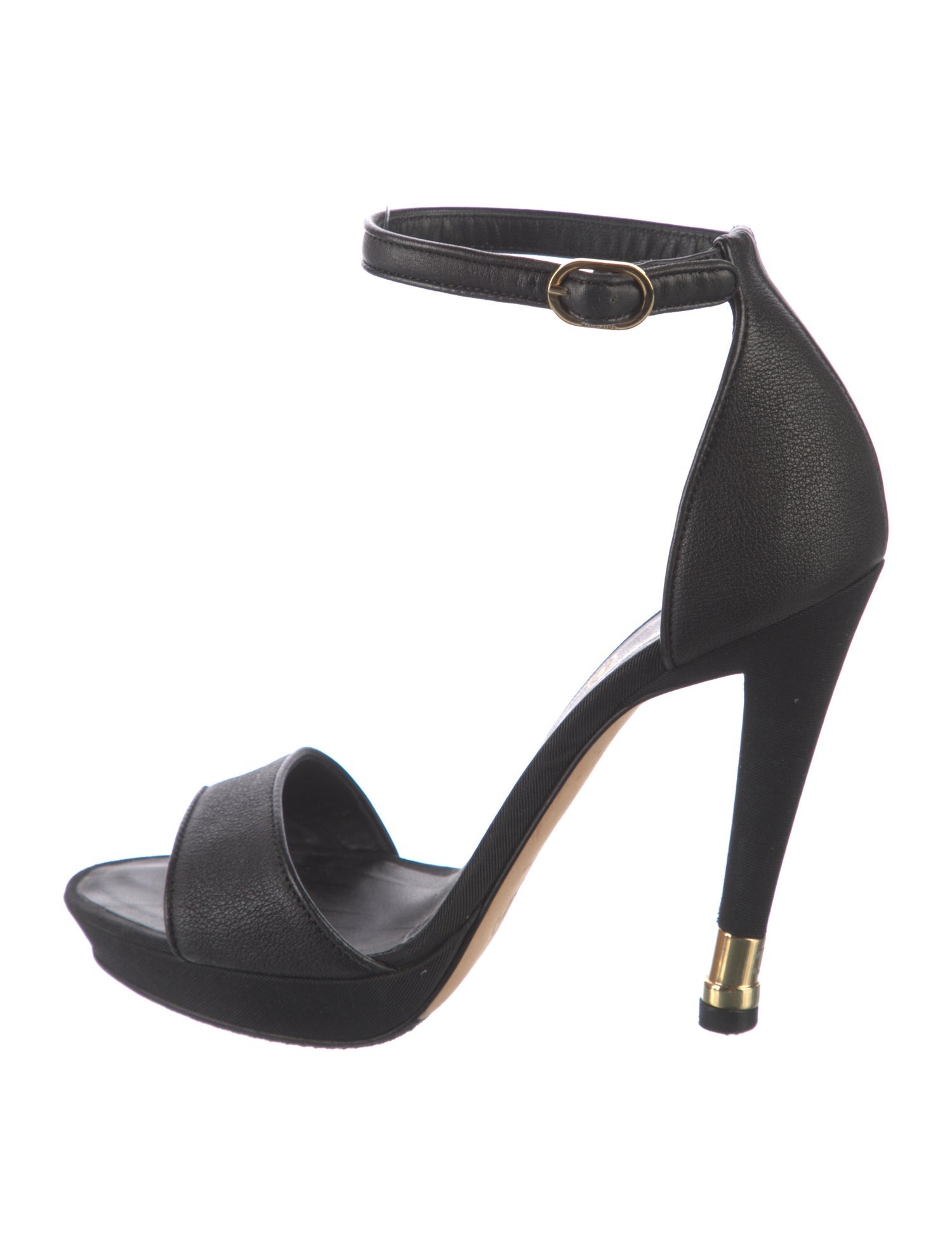 Chanel Interlocking CC Logo Leather Sandals