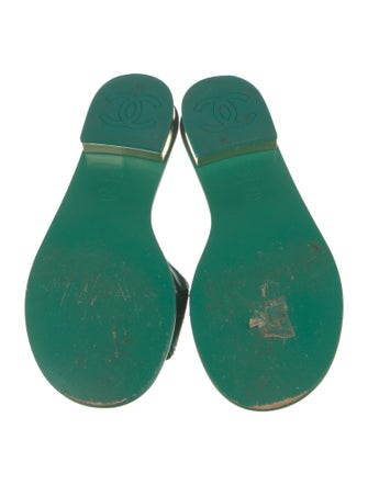 Chanel 2023 Interlocking CC Logo Slides