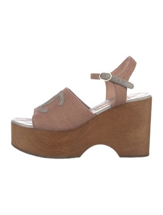 Chanel 2024 Interlocking CC Logo Sandals