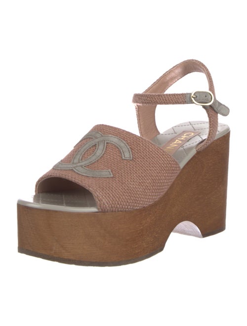 Chanel 2024 Interlocking CC Logo Sandals