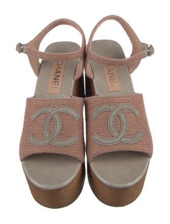 Chanel 2024 Interlocking CC Logo Sandals
