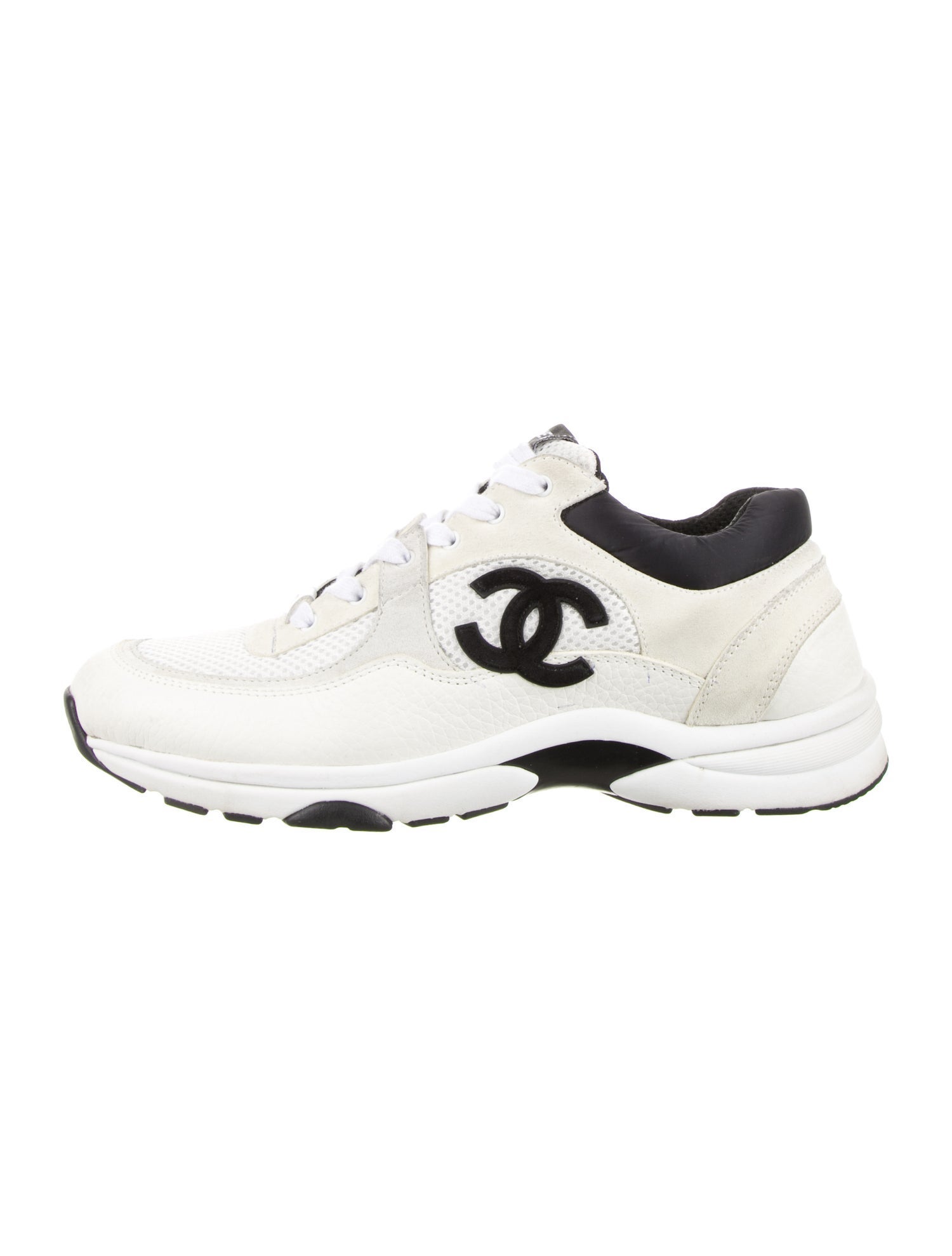 Chanel Interlocking CC Logo Mesh Sneakers