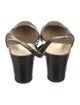 Chanel Interlocking CC Logo Leather Slingback Flats