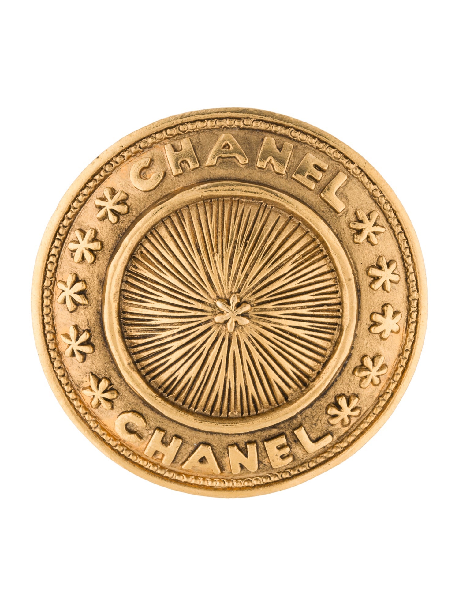 Chanel Vintage Star Logo Brooch