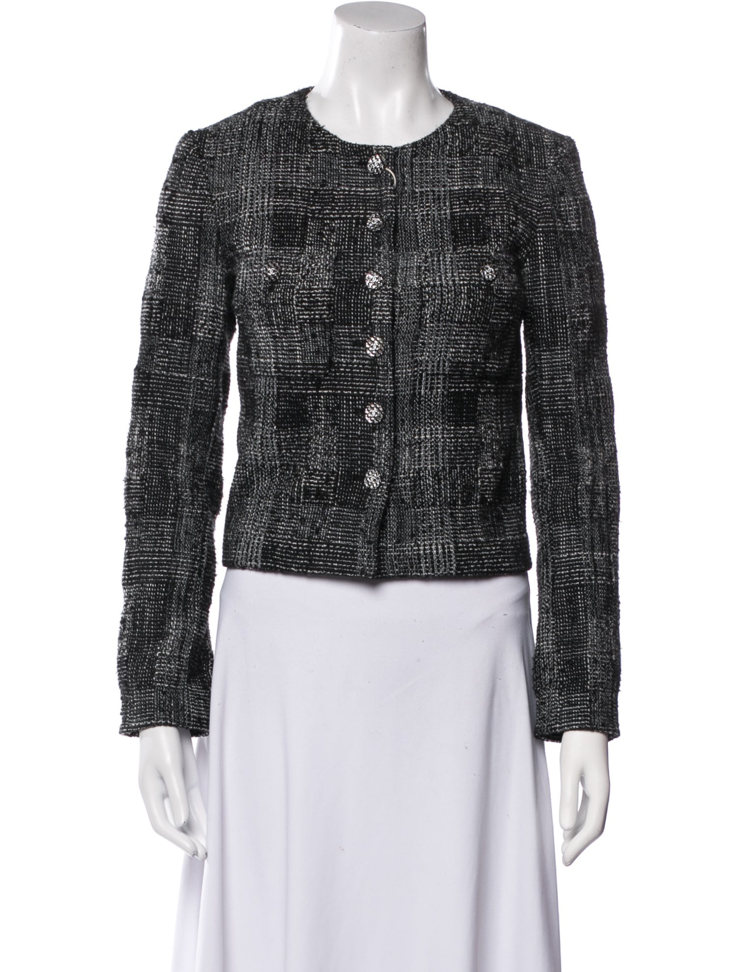 Chanel 2022 Tweed Pattern Evening Jacket