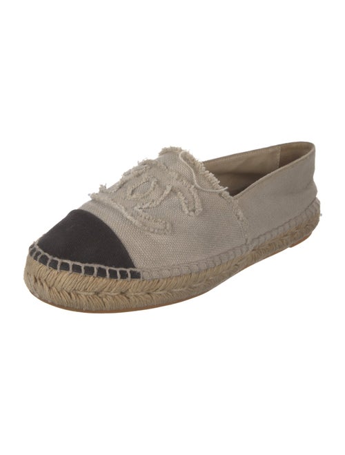 Chanel Interlocking CC Logo Canvas Espadrilles