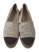 Chanel Interlocking CC Logo Canvas Espadrilles