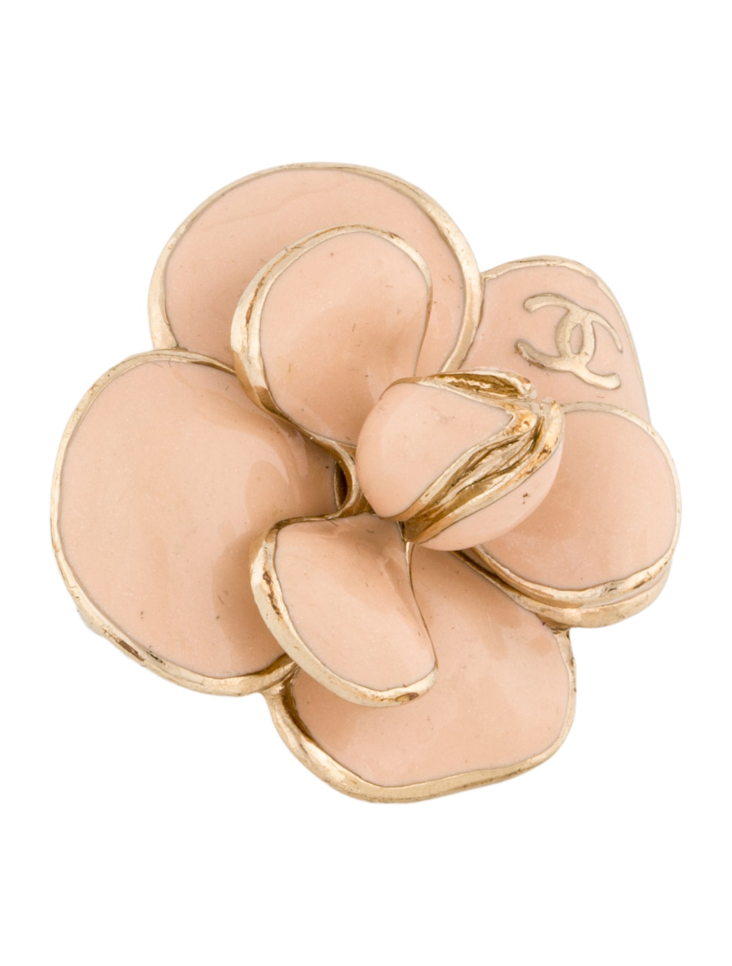 Chanel Enamel Camellia Cocktail Ring