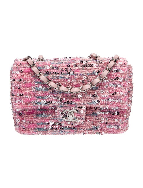 Chanel Rectangular Mini Sequin Classic Single Flap Bag
