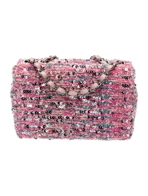 Chanel Rectangular Mini Sequin Classic Single Flap Bag
