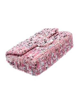 Chanel Rectangular Mini Sequin Classic Single Flap Bag