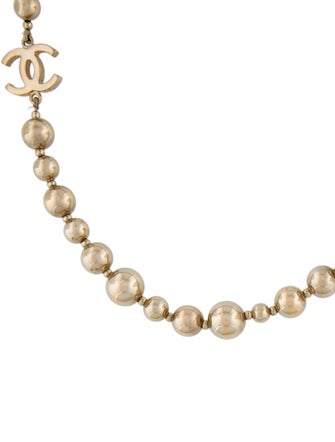 Chanel 2021 CC Bead Collar Necklace