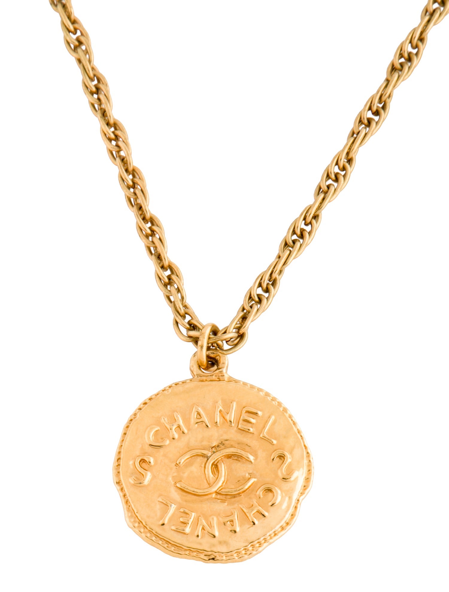 Chanel Vintage CC Pendant Necklace