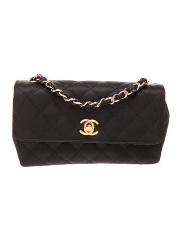 Chanel Shoulder Bags Satin Quilted Mini Flap Bag