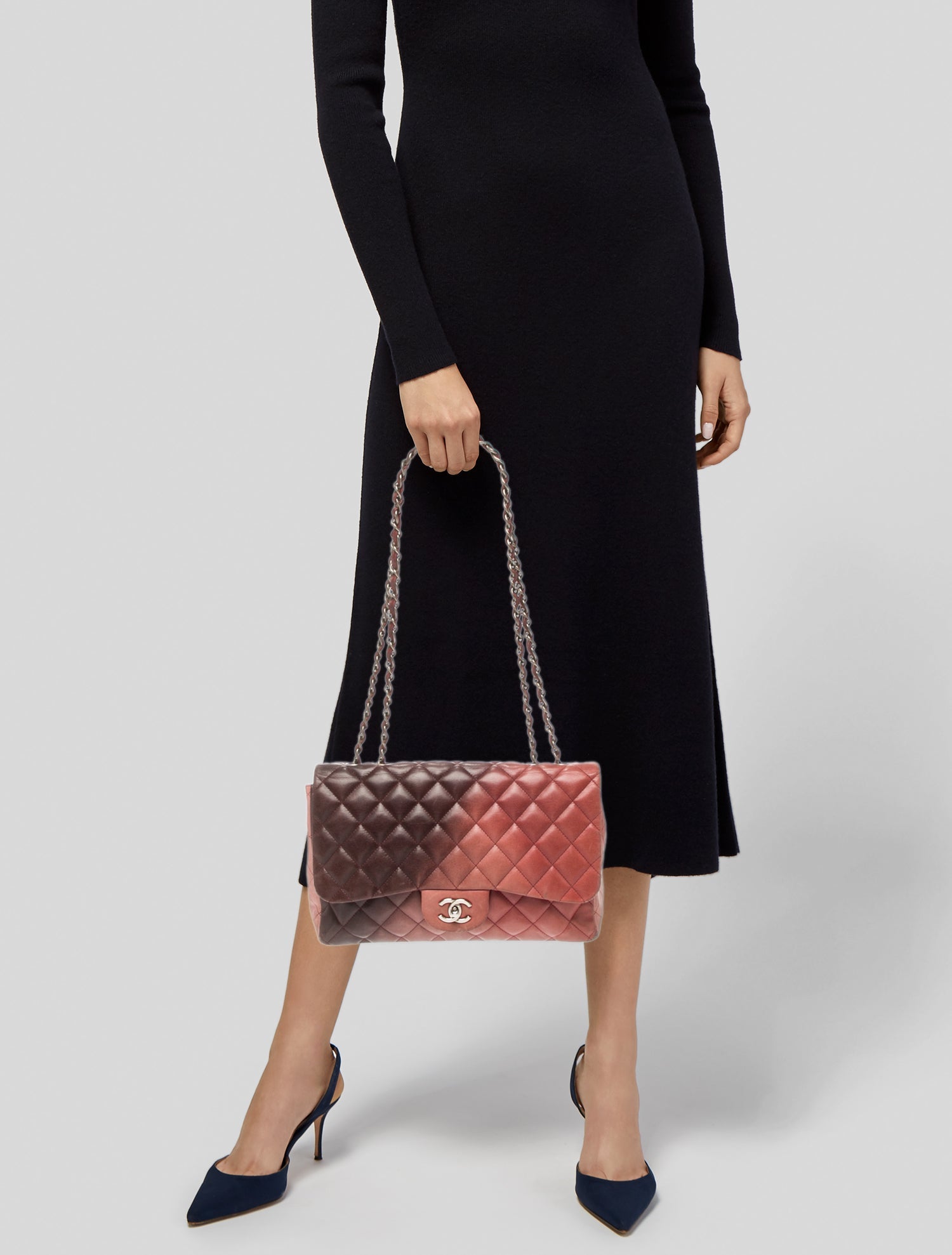 Chanel Degradé Classic Maxi Single Flap Bag