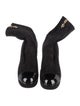 Chanel Interlocking CC Logo Suede Boots