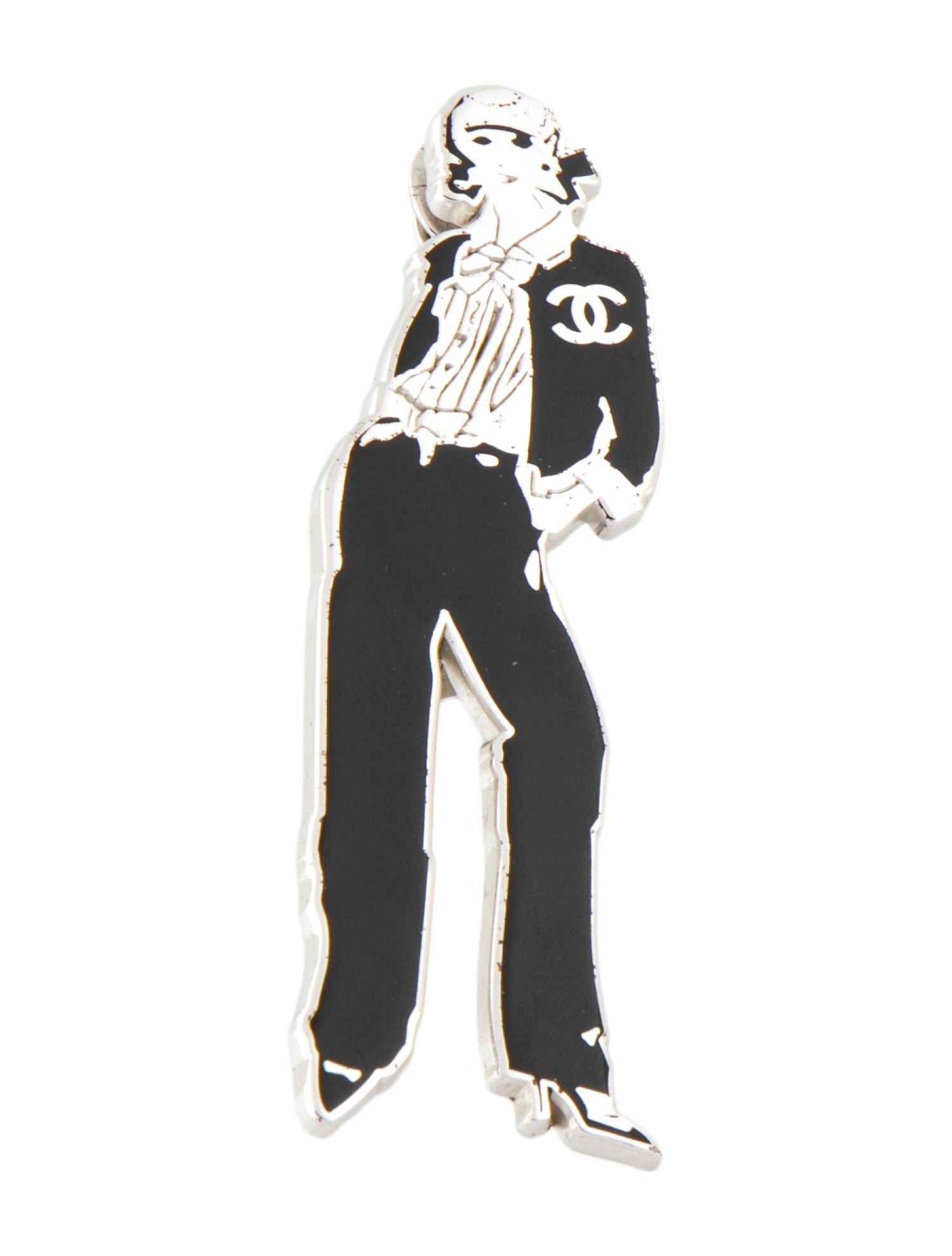 Chanel Enamel Mademoiselle Pin