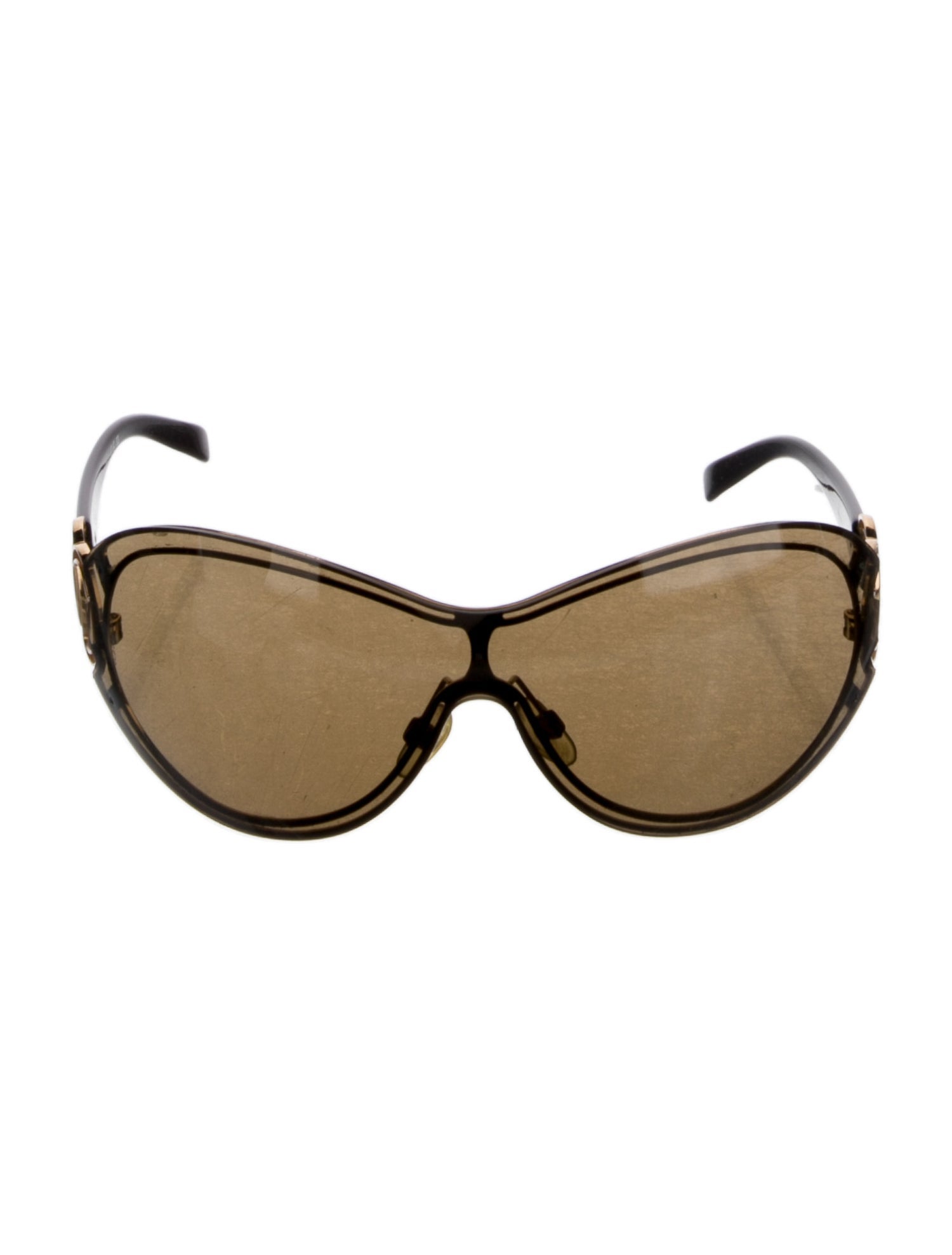 Chanel Interlocking CC Logo Shield Sunglasses