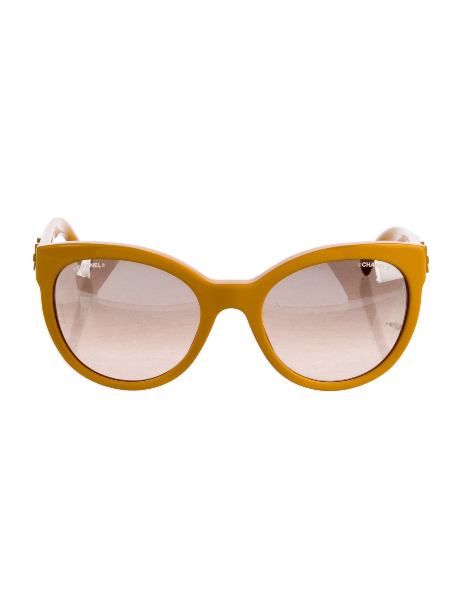 Chanel Interlocking CC Logo Cat-Eye Sunglasses