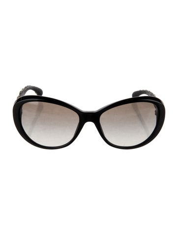 Chanel Sunglasses Interlocking CC Logo Oversize