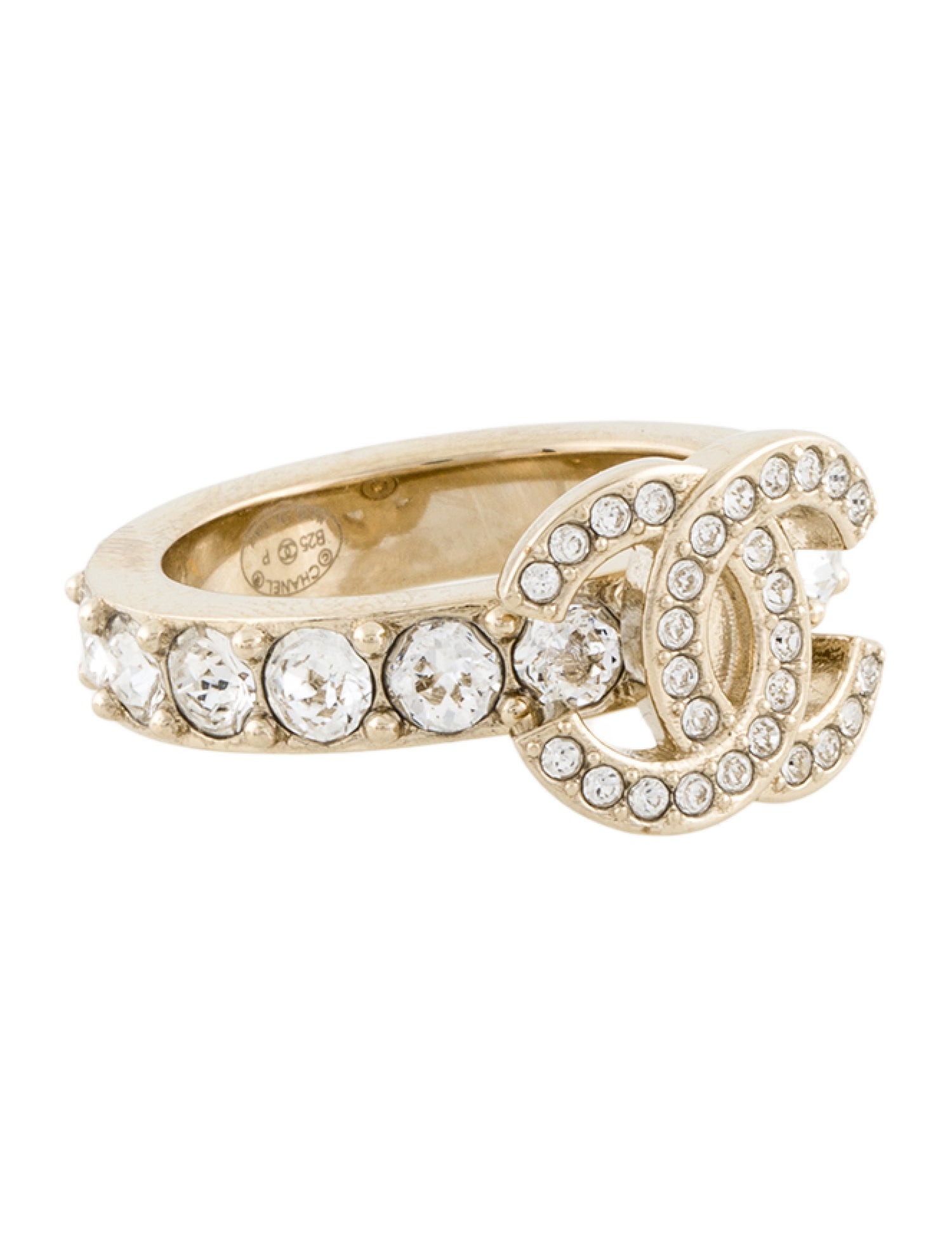 Chanel 2025 Strass CC Cocktail Ring