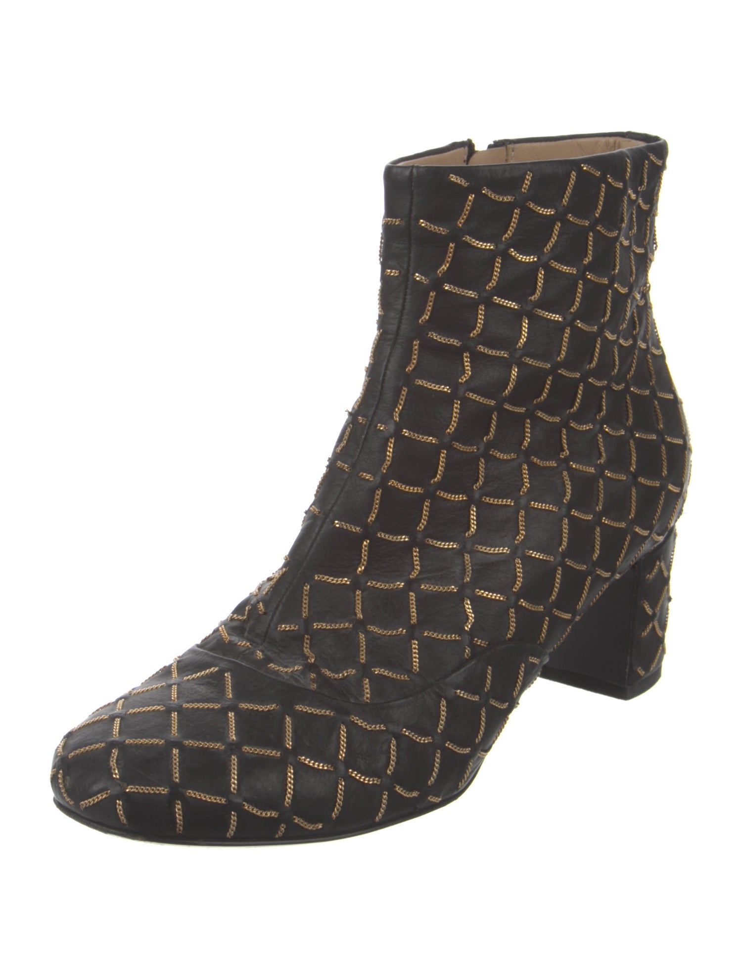 Chanel 2015 Interlocking CC Logo Boots