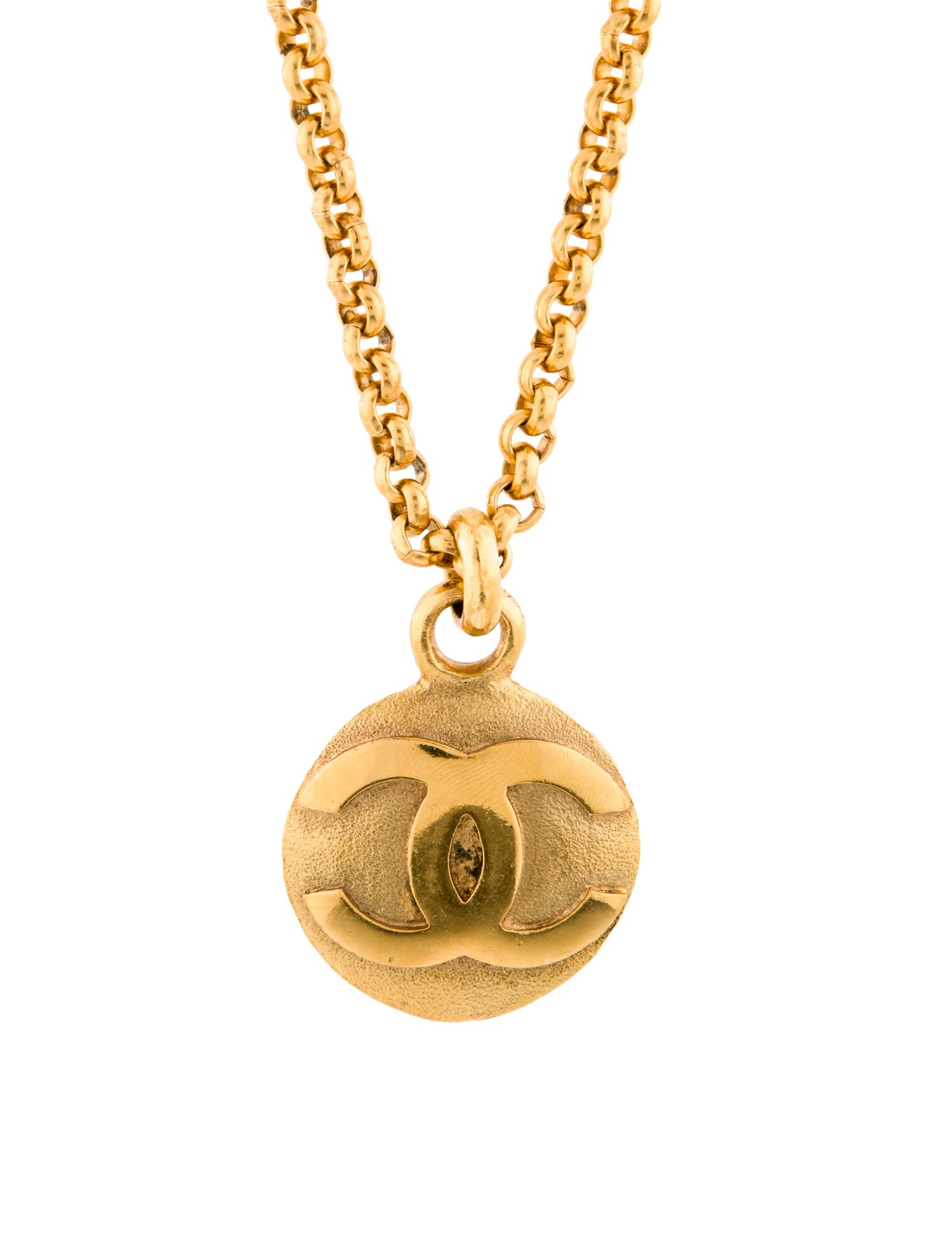 Chanel Vintage CC Pendant Necklace