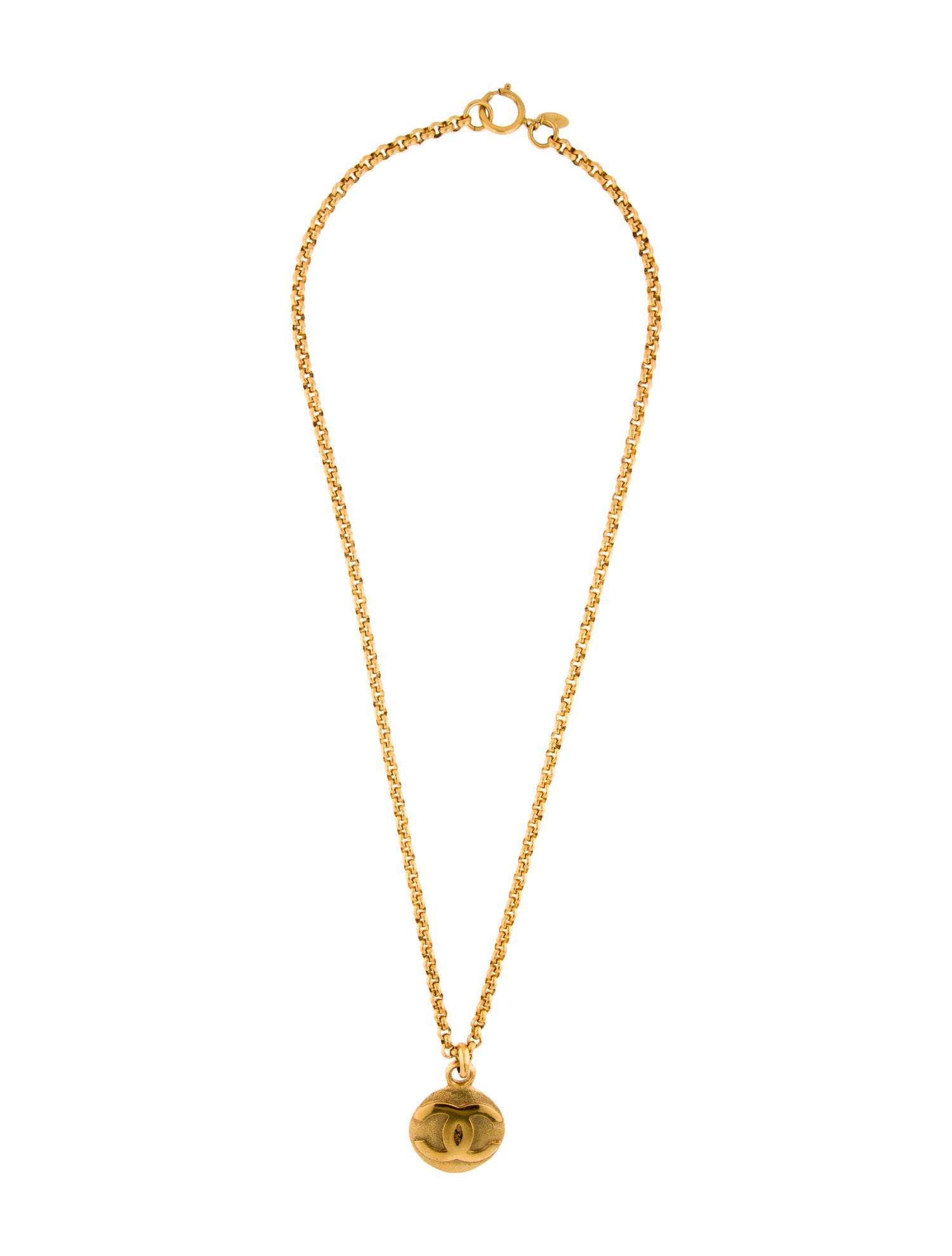 Chanel Vintage CC Pendant Necklace