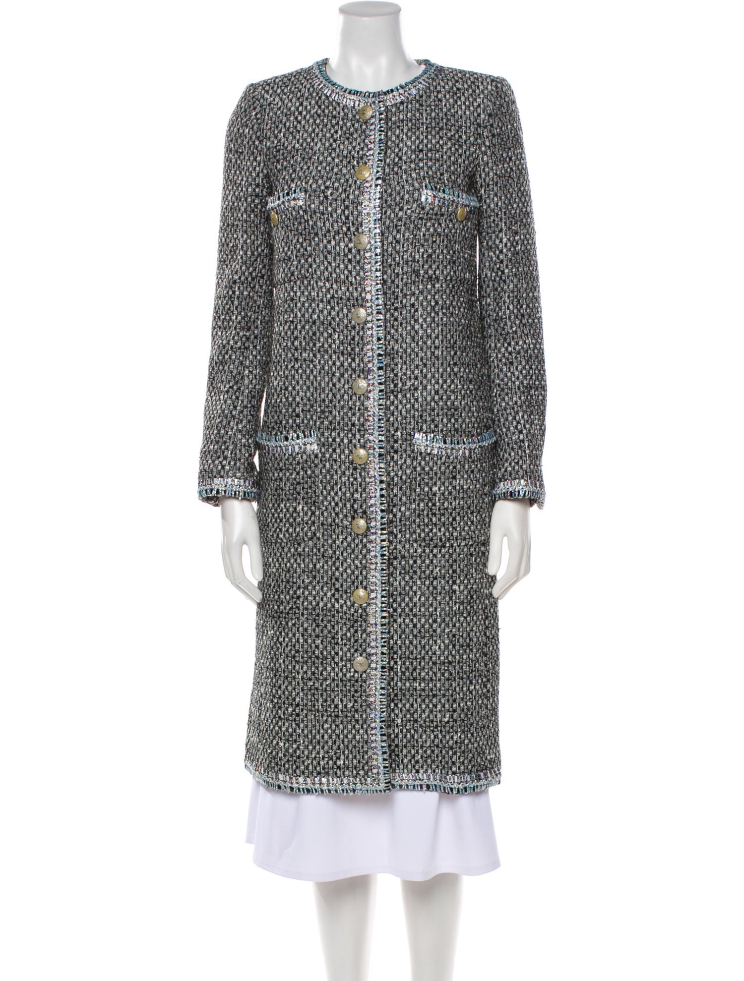 Chanel 2014 Tweed Pattern Coat