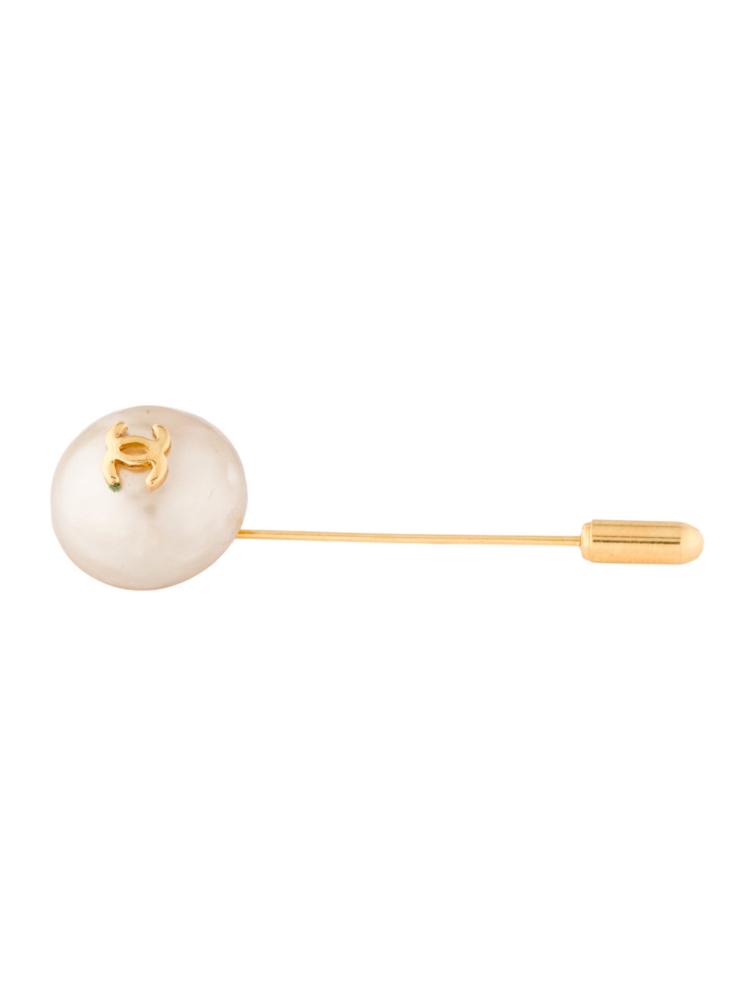 Chanel Vintage Faux Pearl Stick Pin