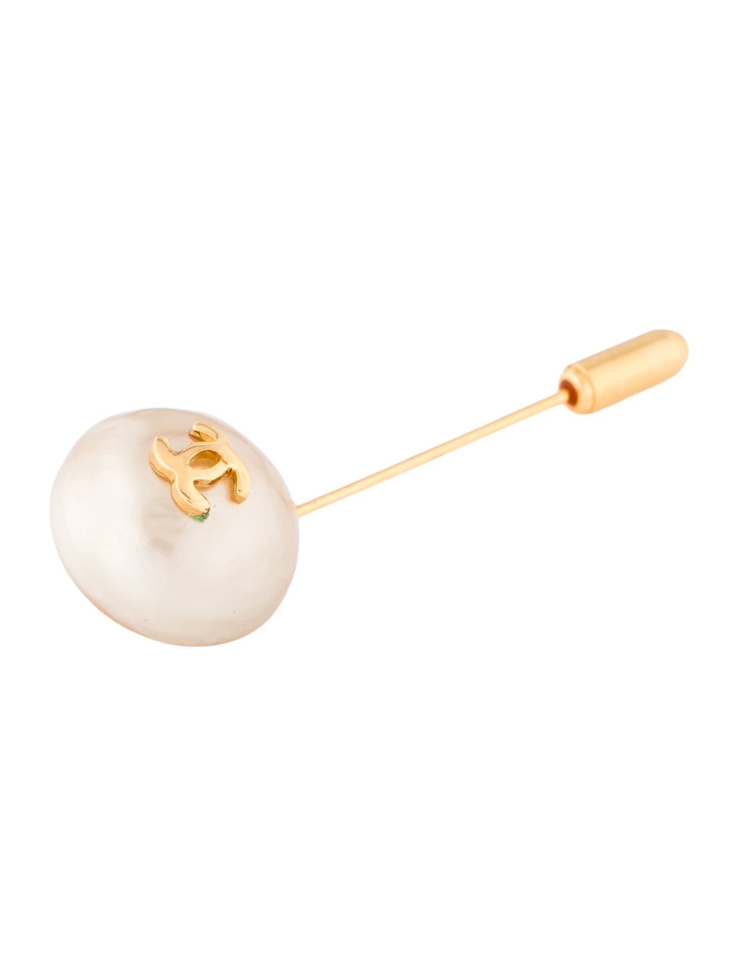 Chanel Vintage Faux Pearl Stick Pin