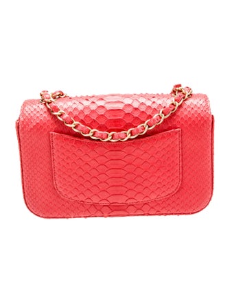 Chanel Python Rectangular Mini Flap Bag