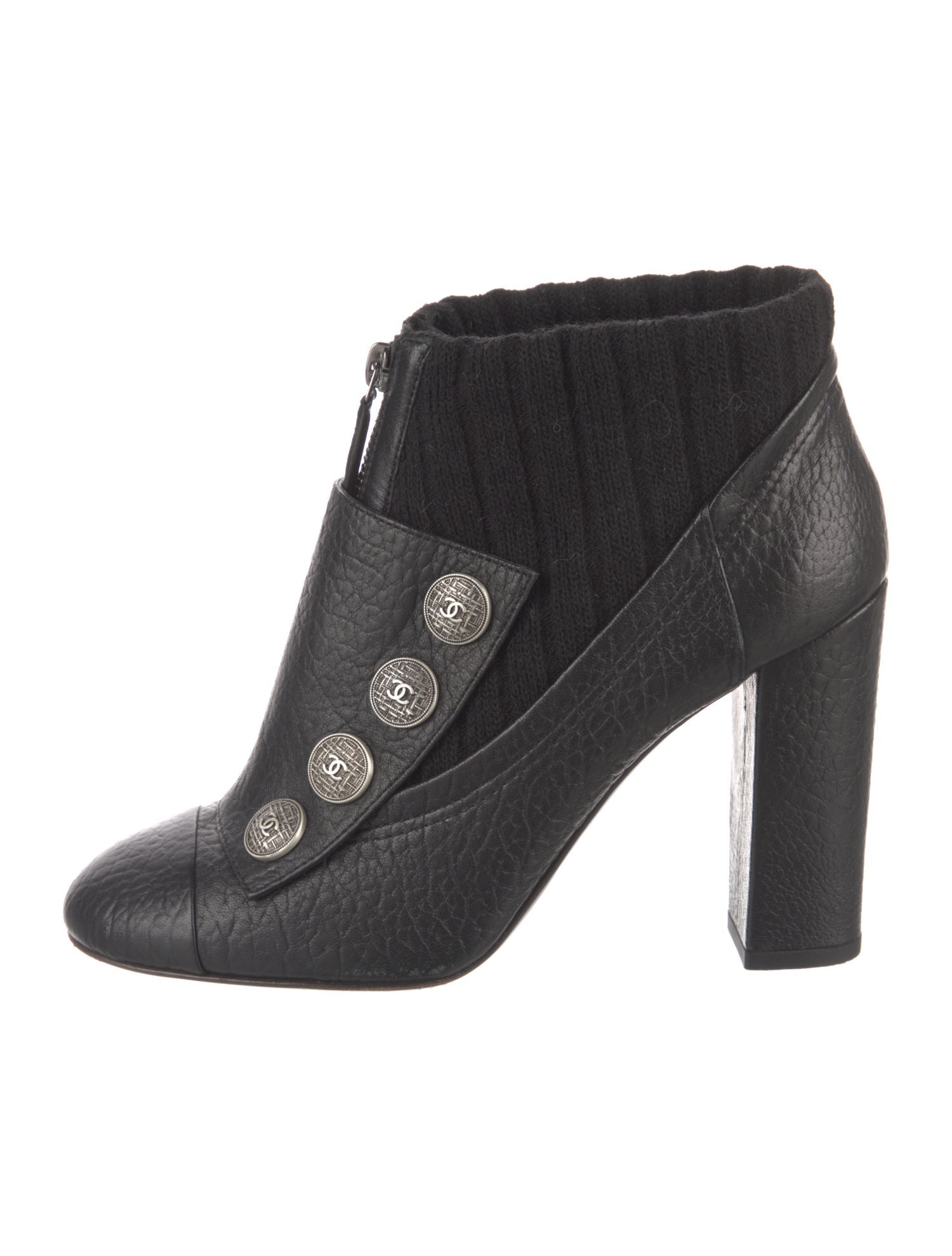 Chanel 2013 Interlocking CC Logo Lace-Up Boots