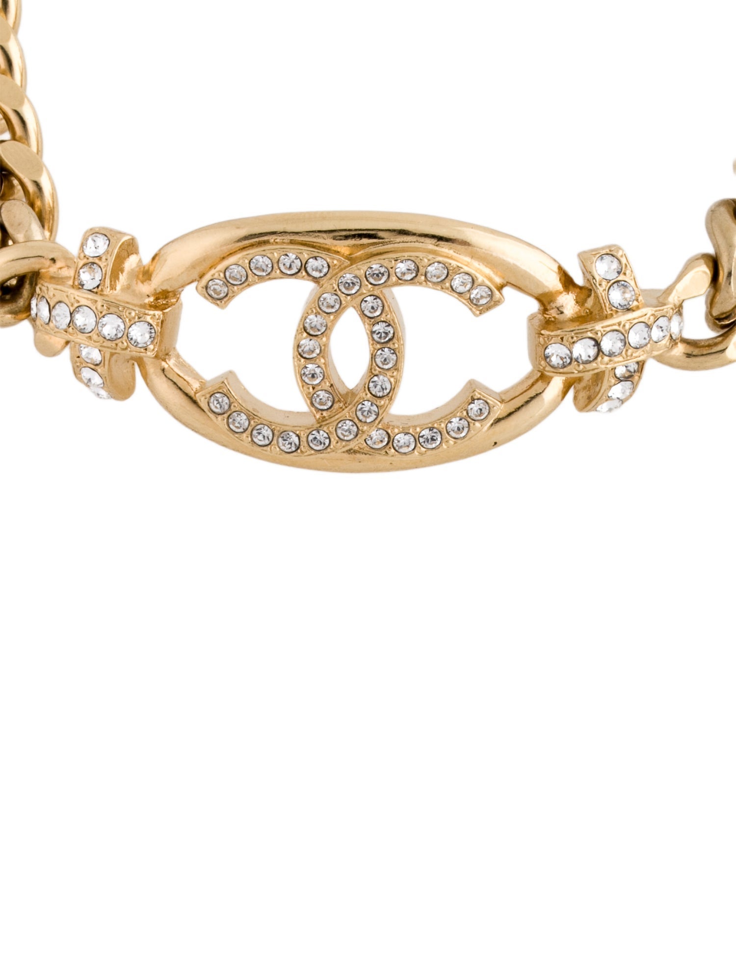 Chanel 2023 Strass CC Station Bracelet