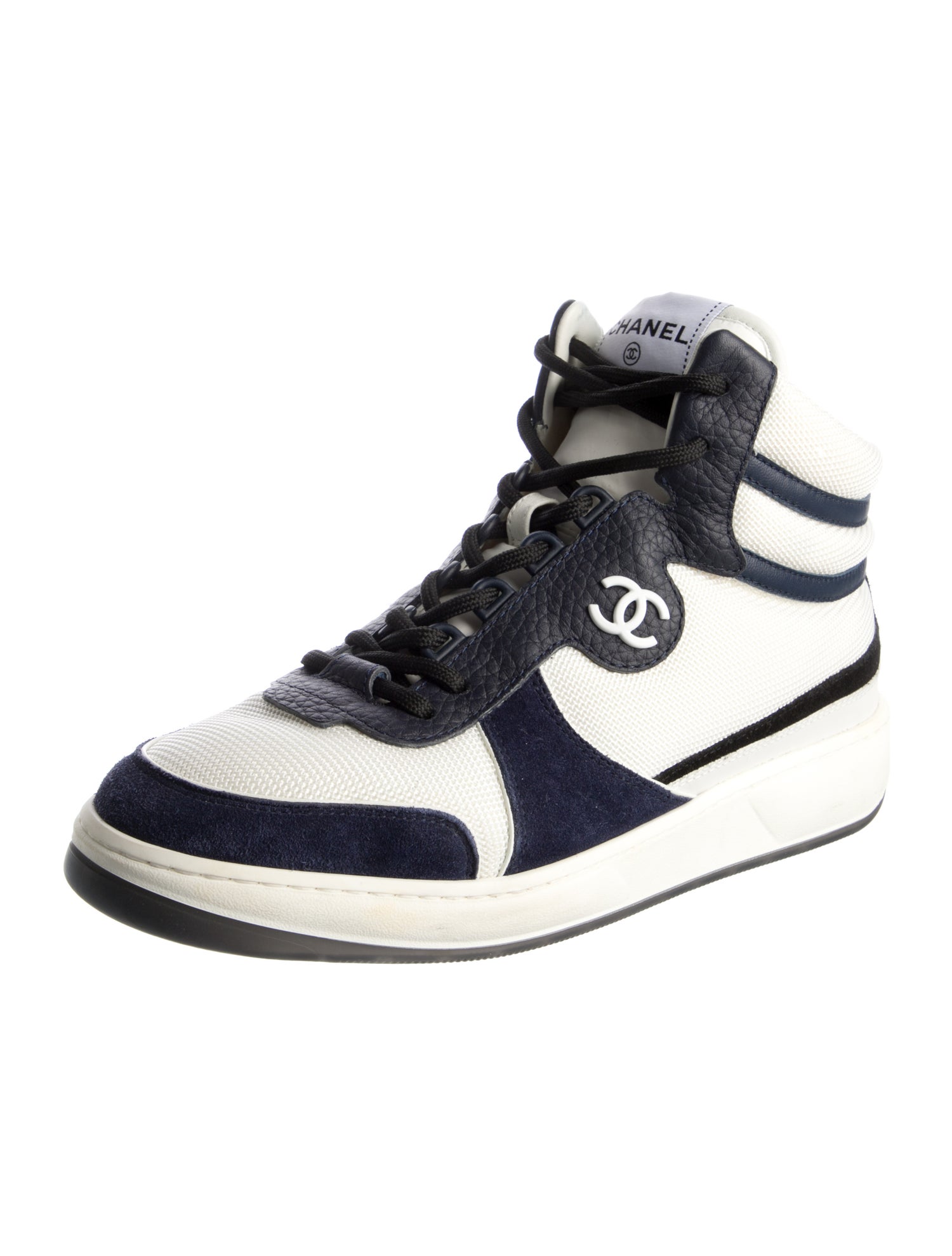 Chanel 2022 Interlocking CC Logo Wedge Sneakers