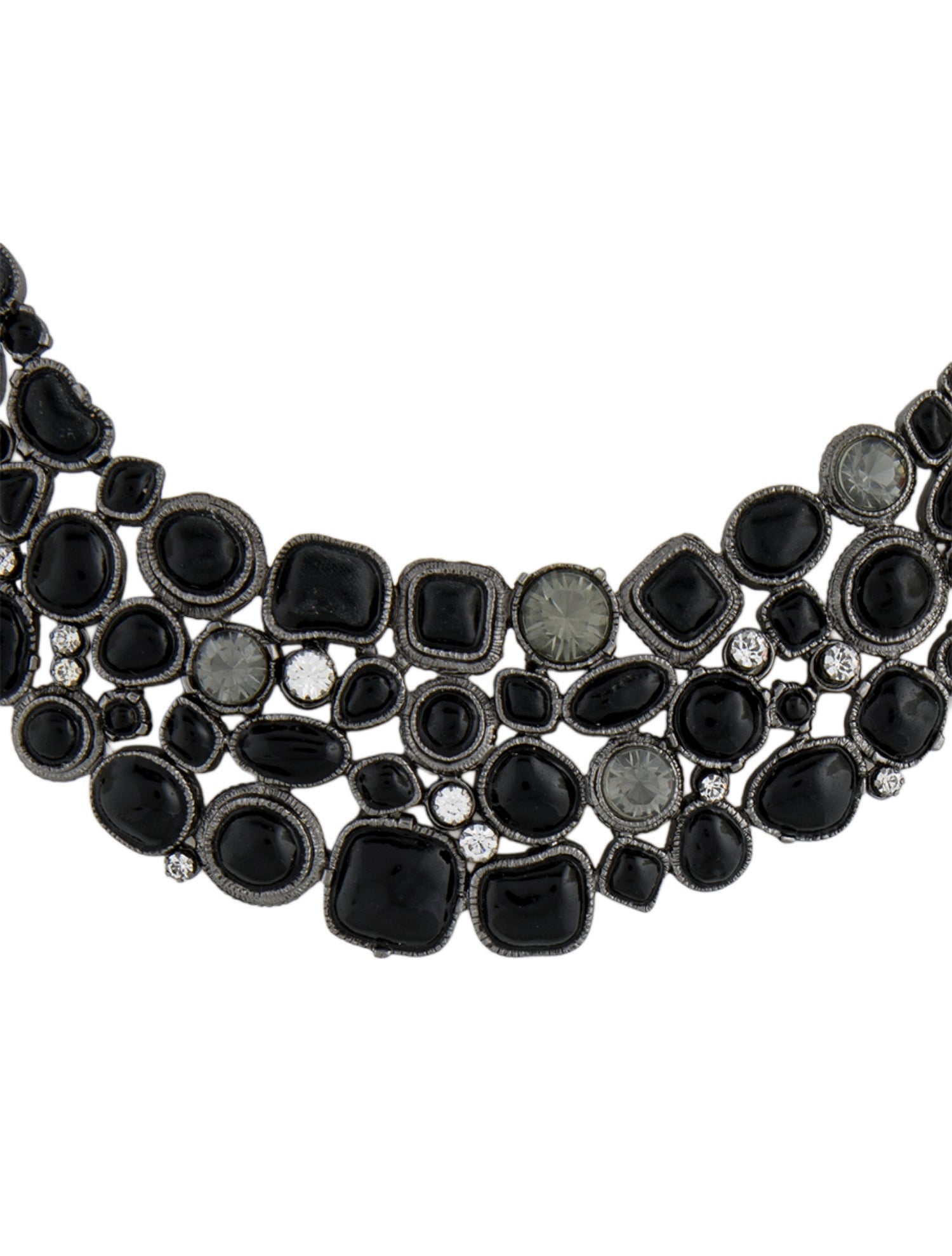 Chanel Resin & Strass CC Collar Necklace