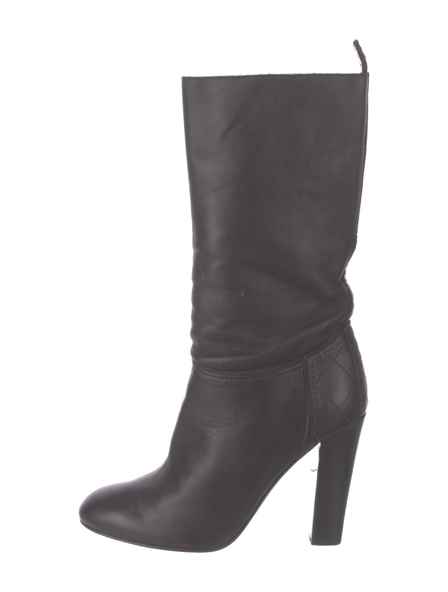 Chanel Interlocking CC Logo Leather Boots