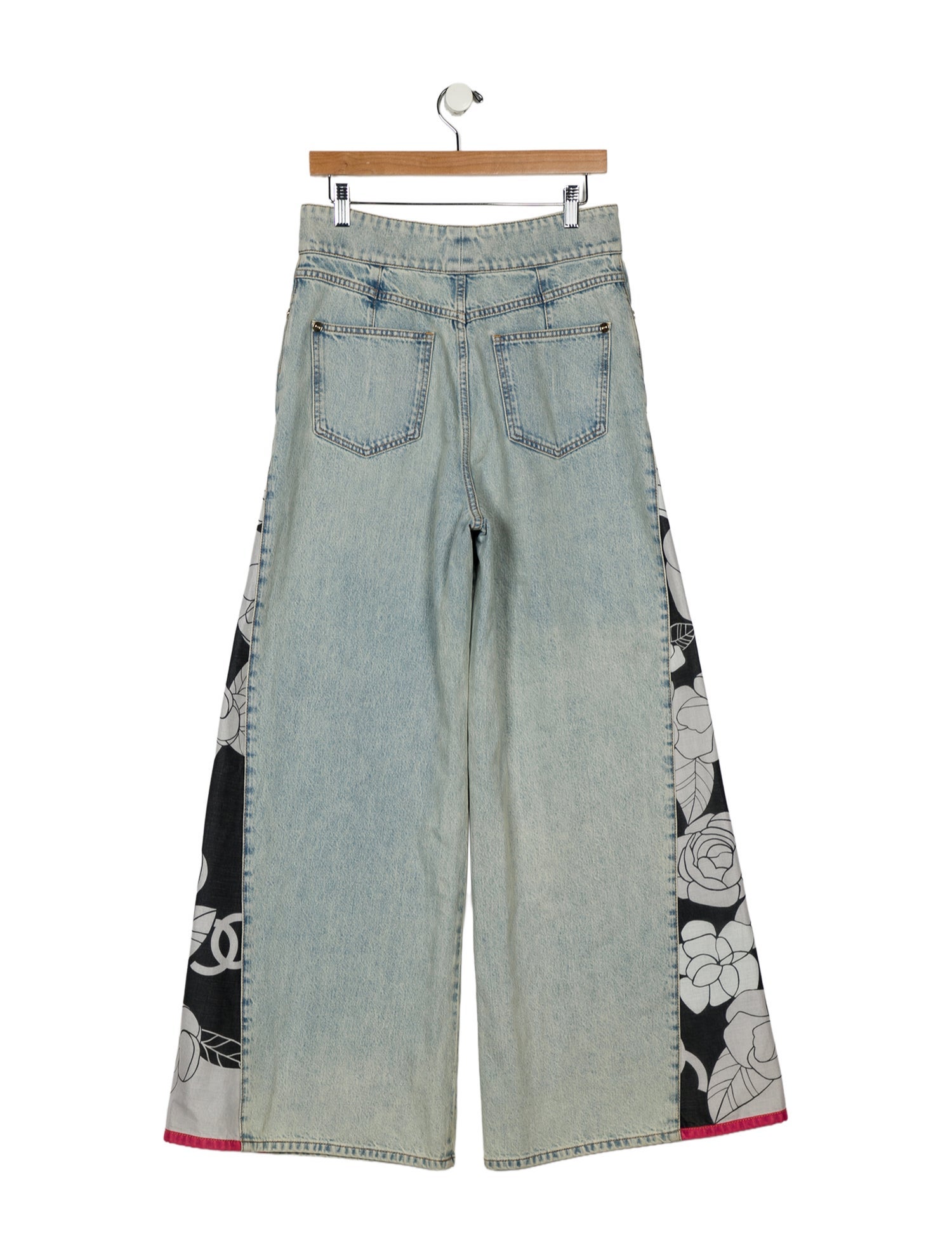 Chanel 2021 Wide Leg Jeans w/ Tags