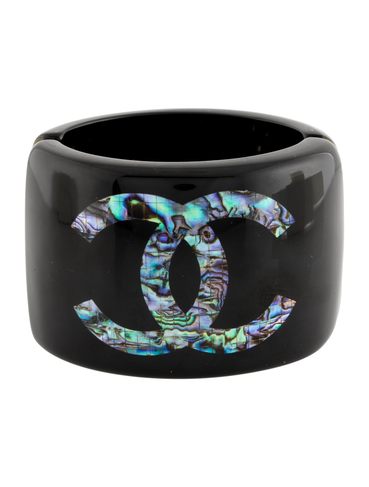 Chanel Resin CC Cuff Bracelet