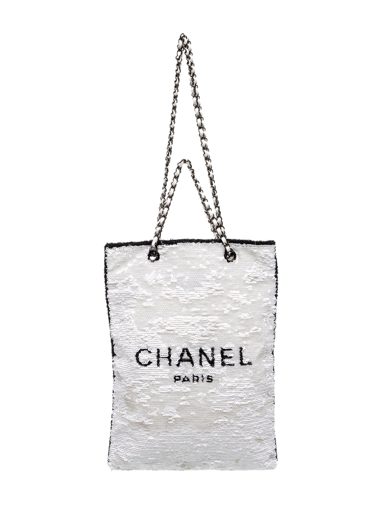 Chanel Sequin Logo Tote