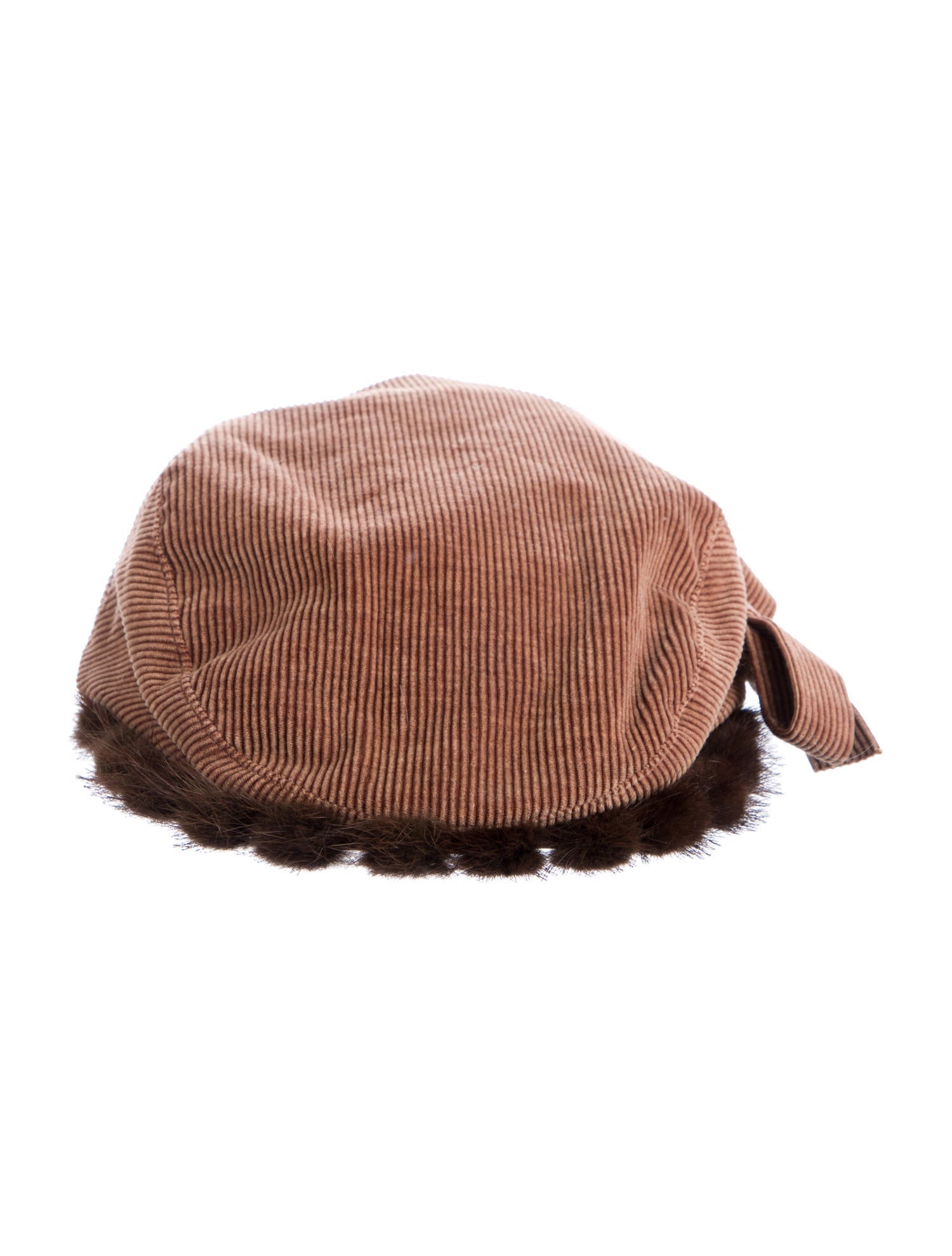 Chanel CC Corduroy Newsboy Cap