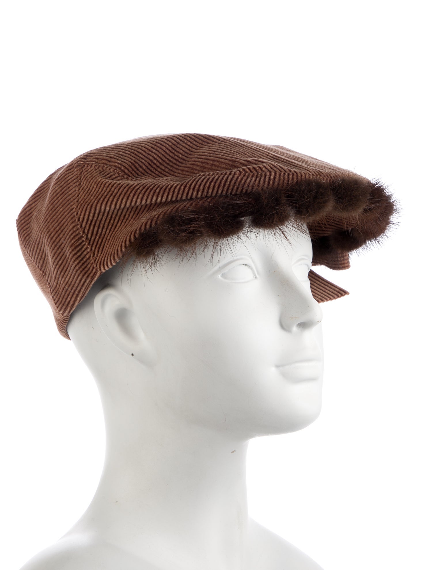 Chanel CC Corduroy Newsboy Cap