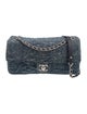 Chanel Denim Camellia Flap Bag