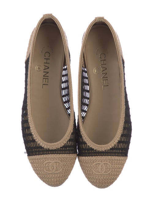 Chanel 2025 Interlocking CC Logo Ballet Flats