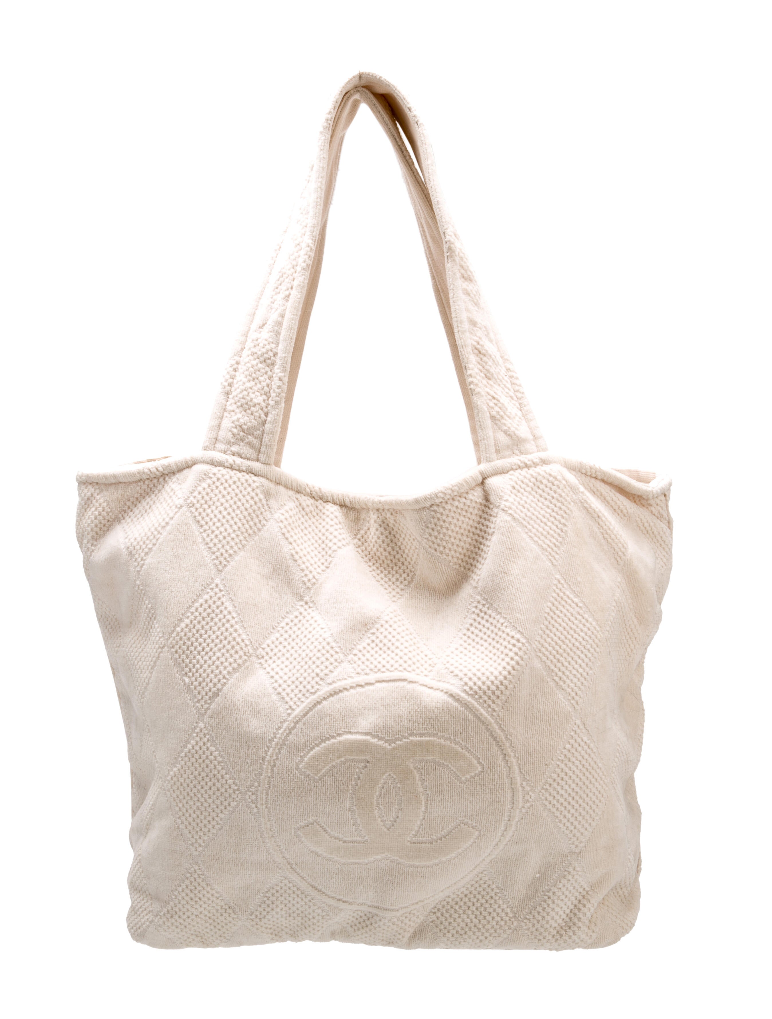 Chanel 2023 Terry Cloth CC Beach Tote