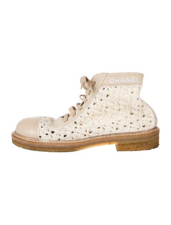 Chanel 2019 Colorblock Pattern Espadrille Sneakers