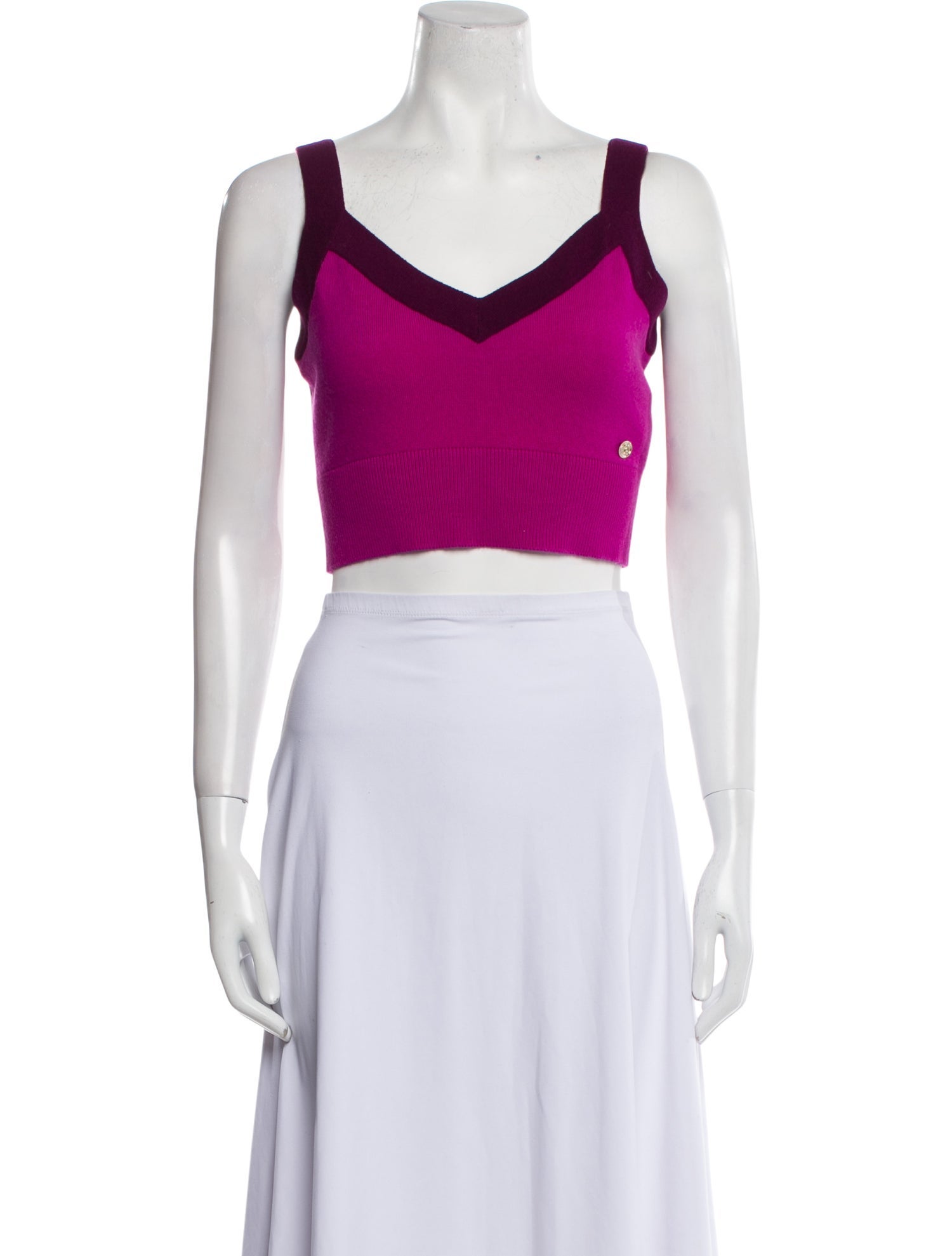 Chanel 2020 Cashmere Crop Top