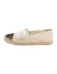 Chanel Interlocking CC Logo Canvas Espadrilles